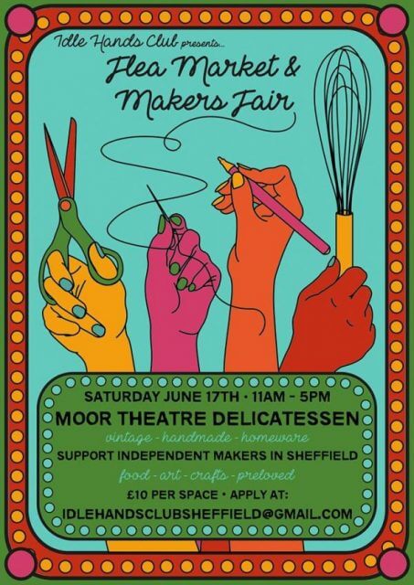 We will be in showcasing and selling our crafts at the delightful Moor Theatre Delicatessen on the 17th June between 11am and 5 pm. Really looking forward to it. Sadly, Theatre Delicatessen will be closing soon. Tomorrow would be the chance to come in and have a look around.

Details

Date:  17th June, 2017

Time: 11:00 to 17:00

Address:  Moor Theatre Delicatessen,  The Moor, S1 4PF Sheffield