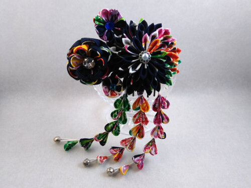 NEW Summer Matsuri Floral Fascinator001