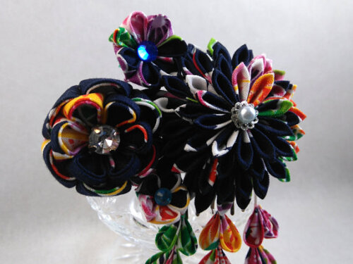 NEW Summer Matsuri Floral Fascinator002