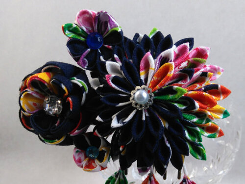 NEW Summer Matsuri Floral Fascinator003