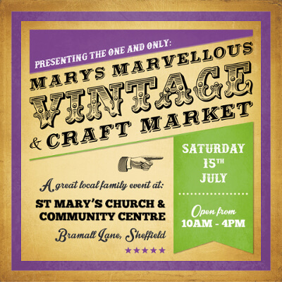 Our next CRAFT market will be at the St.Mary's Church. You will find a lot new stuff if you haven't seen us for a long time.  Come and see us ! 

Date:  15th July, 2017

Time: 10:00 to 16:00

Address:  Bramall Lane, S2 4QZ Sheffield