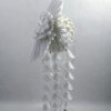 Swan Bridal headpiece with droplets002