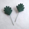 Palm leaf brooch pin001