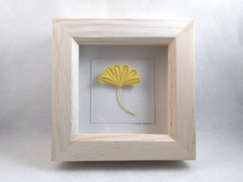 Ginkgo Leaf Kanzashi Artwork 001