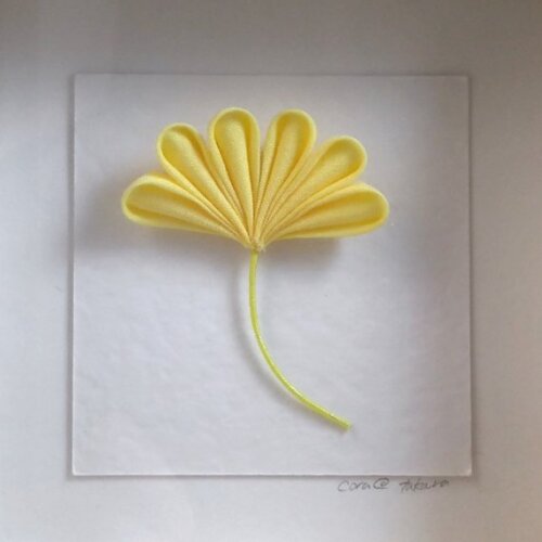 Ginkgo Leaf Kanzashi Artwork 002