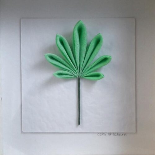 Hemp Leaf Kanzashi Artwork 002