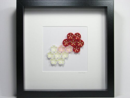 Large Kanzashi Artwork of Honeycomb002