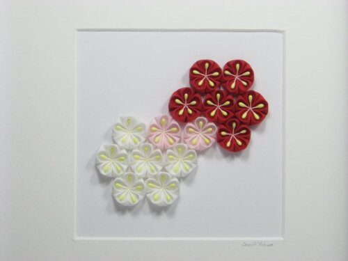 Large Kanzashi Artwork of Honeycomb003