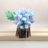 Handpainted Hydrangea Tsumami Zaiku Kanazashi Facsinator 001