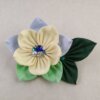 Yellow and Blue Primrose Brooch 001 Yellow and Blue Primrose Brooch