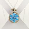 Snowflake Embroidary Hoop Pendant 001