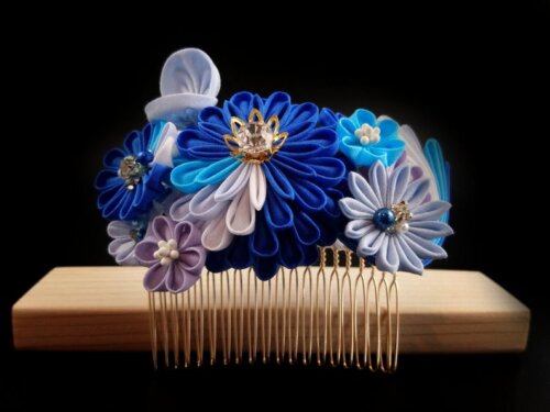 Ocean Wave Floral Headpiece002