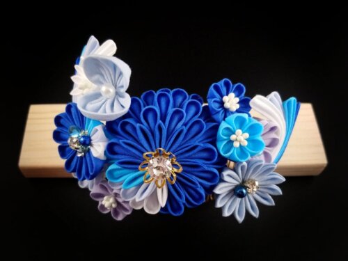 Ocean Wave Floral Headpiece003