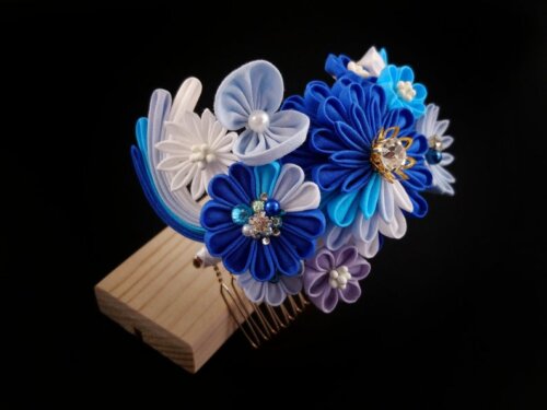 Ocean Wave Floral Headpiece004