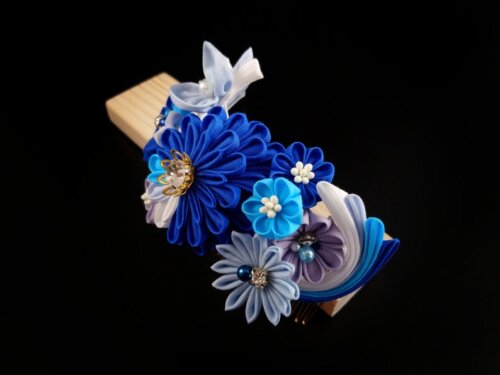 Ocean Wave Floral Headpiece006