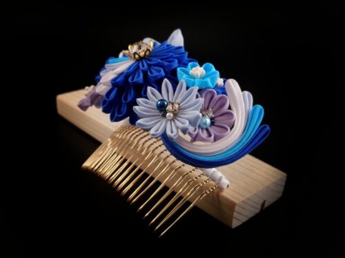 Ocean Wave Floral Headpiece007