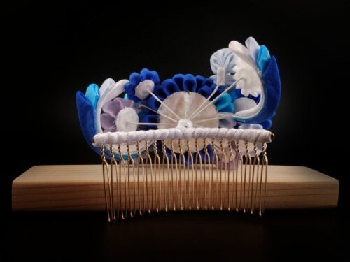 Ocean Wave Floral Headpiece008