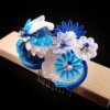 Ocean Wave Kusudama and Flower Bouquet Headpiece005
