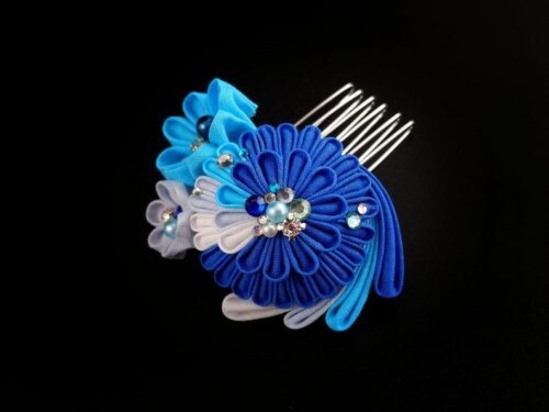 Small Ocean Wave Flower Bouquet Headpiece001