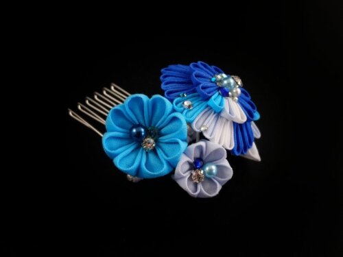 Small Ocean Wave Flower Bouquet Headpiece002