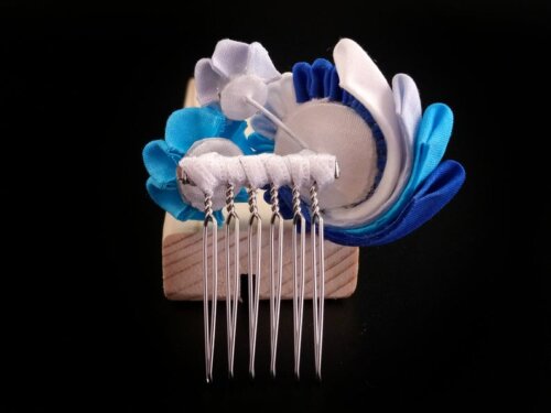 Small Ocean Wave Flower Bouquet Headpiece004