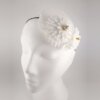 White & Ivory Chrysanthemum Bridal Fascinator003