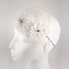 White & Ivory Chrysanthemum Bridal Fascinator004