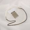 White & Ivory Chrysanthemum Bridal Fascinator006