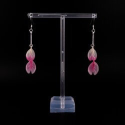 cherry blossom petals dangle earrings