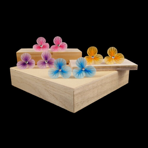 SQA001flowerstuds Bohemian Floral Stud Earrings