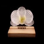 Bohemian bridal orchid headpiece