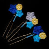 SQ001DangleU Floral Dangling Hair Pin