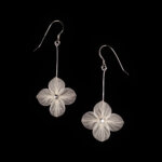 bridal bohemian hydrangea drop earrings
