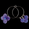 SQ001hydrangea-hoops-new hydrangea asymmetric hoop earrings