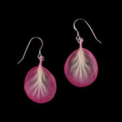 Rose Petal Dangle Earrings