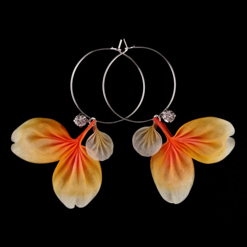 SQ001MerERing Mermaid Tail Hoop Earrings